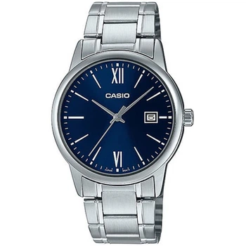 Чоловічий годинник Casio MTP-V002D-2B3 синій циферблат