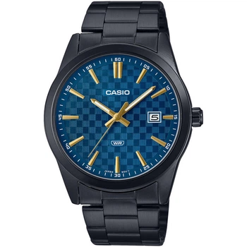 Мужские часы Casio MTP-VD03B-2A синий циферблат