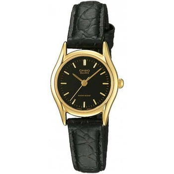 Женские часы Casio LTP-1094Q-1A чёрный циферблат