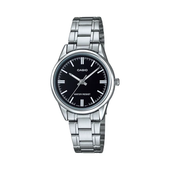 Жіночий годинник Casio LTP-V005D-1A чорний циферблат