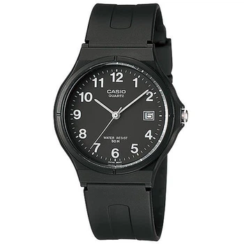 Чоловічий годинник Casio MW-59-1B чорний циферблат