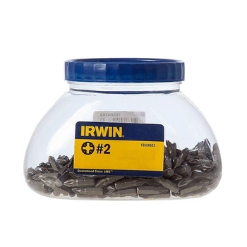 Біта 25 мм PZ2 Irwin Grabit Jar 250 шт, висока міцність, зручність використання