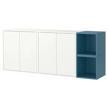 Поєднання настінних шаф ІКЕА EKET 175x35x70 см темно-сіро-блакитний (s69602051)