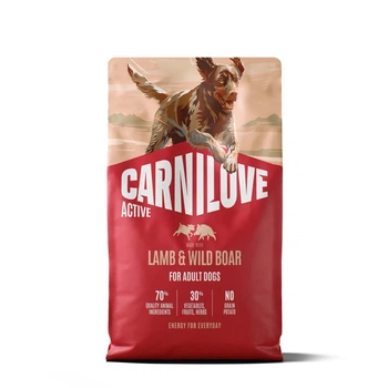 Сухий корм Carnilove Active з ягням та диким кабаном для дорослих собак усіх порід, 4 кг