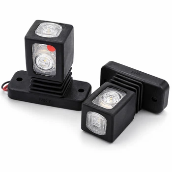 Габаритні вогні LED для вантажівок Ріжки 12/24V прямий 9,5 см MRT 2 шт (Л-079)