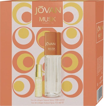 Zestaw damski Jovan Musk Woman Woda kolońska 100 ml + Miniaturka Woda kolońska 15 ml (3616306704022)