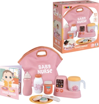 Игровой набор Smoby Toys Baby Nurse Забота о малыше Терракотовая пудра с сумкой и аксессуарами (3032162205051)