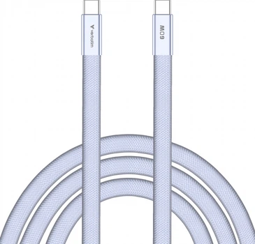 Kabel Verbatim USB Type-C - Type-C M/M 60W 1.2 m Purple (023942302759)