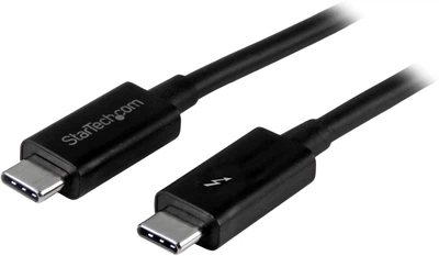 Kabel StarTech Thunderbolt 3 USB Type-C - Type-C M/M 1 m Black (TBLT3MM1M)