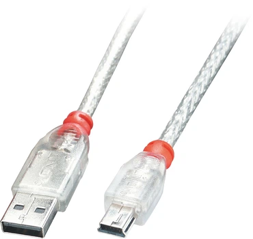 Кабель Lindy USB Type A - Mini-USB B M/M 3 m Transparent (4002888417846)