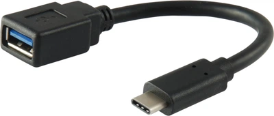 Adapter Equip USB Type-C - Type A M/F 0.15 m Black (4015867199695)