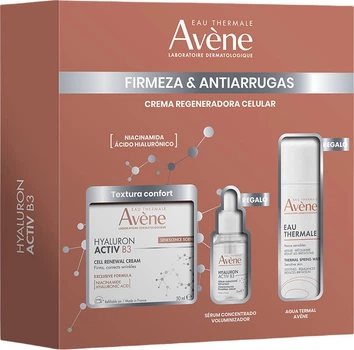 Zestaw do pielęgnacji twarzy Avene Hyaluron Activ B3 Krem do twarzy 50 ml + Woda termalna 50 ml + Serum 10 ml (3282779452359)