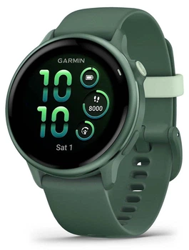 Розумний годинник Garmin Vivoactive 6 Metallic Jasper Green with Jasper Green Band (010-02985-02) ОЕМ