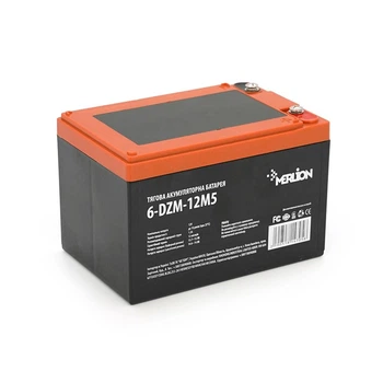 Тягова акумуляторна батарея AGM MERLION 6-DZM-12, 12V 12Ah M5 (151х98х101 мм) Orange Q3 (UG-14705)