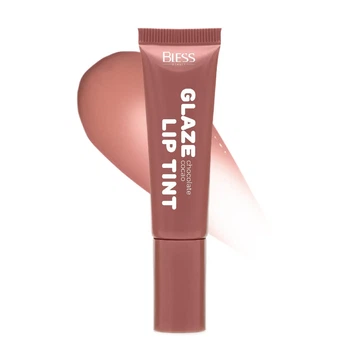 Блиск для губ тюбік Bless Beauty Glaze Lip tint №03 Шоколадне какао, 10 мл