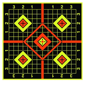 Реактивная мишень квадратная ST 15×15 см, 25 шт.