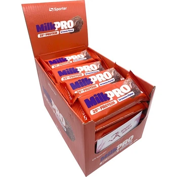Упаковка батончиков Sporter MILK PRO 29% 24 штуки по 60 грамм Вкус Брауни