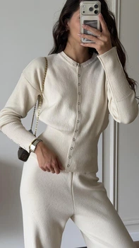 Кофта женская однотонная на пуговицах. Oversize (406082)