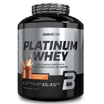 Протеин BiotechUSA Platinum Whey 2кг Вкус Соленая Карамель