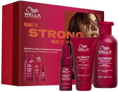 Zestaw do pielęgnacji włosów Wella Professionals Ultimate Repair Szampon 250 ml + Maska 75 ml + Serum 30 ml (4068359154696)