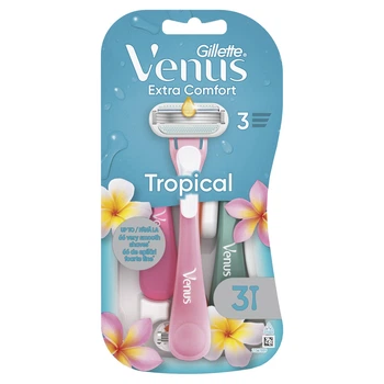 Одноразові станки для гоління (бритви) жіночі Gillette Venus Tropical Extra Comfort, 3 шт
