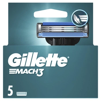 Змінні картриджі для гоління Gillette Mach3, 5 шт