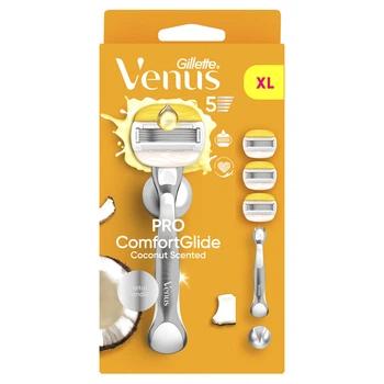 Станок для гоління жіночий (бритва) Gillette Venus Pro ComfortGlide Coconut з 3 змінними картриджами