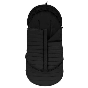 Зимовий утеплений спальний мішок для візочка Lionelo Oli Black (110х45 см)
