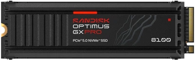 Dysk SSD SANDISK Optimus GX PRO 8100 2TB M.2 2280 NVMe PCIe 5.0 x4 3D NAND TLC (SDSP82200TAH-000E0)