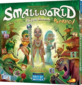 Zestaw dodatków do gry planszowej Rebel Small World: Zestaw dodatków 2 - Wielkie damy + Royal Bonus + Przeklęci! (0824968713242)