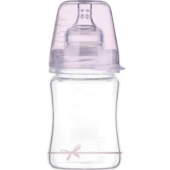 Пляшечка для годування Lovi Diamond Glass Baby Shower скляна 150 мл Рожева (74/104girl) Lovi 74/104girl 1086489