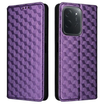 Чехол Deexe Rhombus Book для Xiaomi Poco C95 Pro - Purple