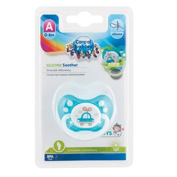 Пустушка силіконова анатомічна 0-6 м-ців Toys, Canpol Babies 23/256