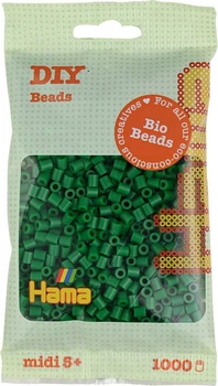 Zestaw bio-koralików do prasowania Hama Midi Zielone 1000 szt. 190-010 (0028178900106)