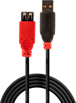Kabel Lindy USB-A - USB-A 2.0 5 m Black (4002888428170)