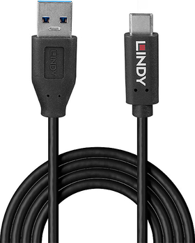 Kabel Lindy USB-A - USB-C 3.2 Gen 2/3.1 Gen 2 15W 1.5 m Black (4002888369725)