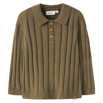 Поло с длинным рукавом Lil'Atelier Alfred, цвет бежевый, размер 110 (263.13257626.KANG)