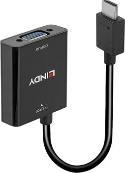 Адаптер Lindy HDMI Type A - VGA Black (4002888382915)