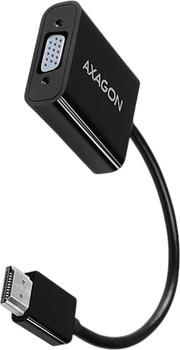 Adapter aktywny Axagon HDMI Type A - VGA 0.15 m Black (8595247904409)
