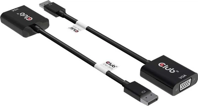 Adapter Club3D DisplayPort - VGA Black (8719214471576)