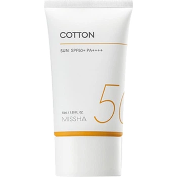 Сонцезахисний крем Missha All Around Safe Block Cotton SPF 50+, 50 мл