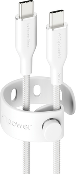 Кабель Panzer Glass Empower by Racing USB-C - USB-C 2.0 60W 2 м White (EM85432)