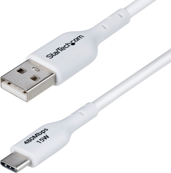 Kabel Startech USB-A - USB-C 2.0 15W 2 m Black (USB2AC2MNC)