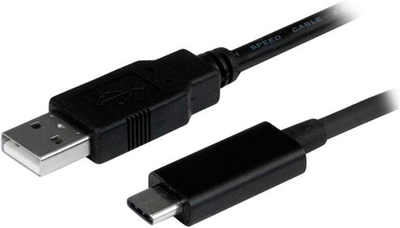Kabel Startech USB-A -USB-C 2.0 1 m Black (USB2AC1M)