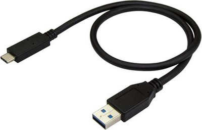 Kabel Startech USB-A- USB-C 3.2 Gen 2/3.1 Gen 2 0.5 m Black (USB31AC50CM)