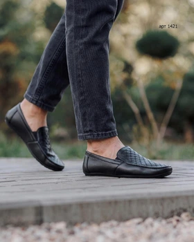 Сліпони - лофери чоловічі Classic Slip-On Loafers 43 (27см) Black (арт 1421)