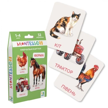 Учебные карточки Монтессори Ферма и животные Star Toys Factor Co (301233)