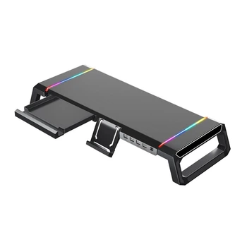Подставка для монитора универсальная DYXON Ice Coorel T1 Ultra Gaming Stand RGB Black