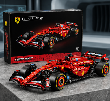 Конструктор Феррари SF-24 F1 Technic — болид Формулы 1 Ferrari 1361 деталь