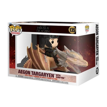Игровая фигурка Funko POP! Rides серии Дом Дракона S4 - Эйгон Таргариен и Солнцежар